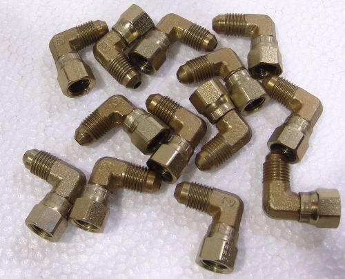 (13) parker 4c6x-s hydraulic swivel nut elbow jic 4 , 37 degree unused for sale