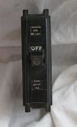 Westinghouse Quicklag Circuit Breaker single phase 15 Amps