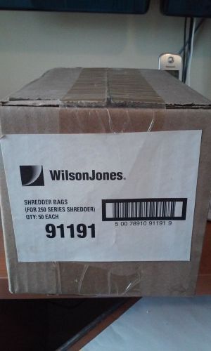 Wilson Jones Shredder Bags for 250 series shredder