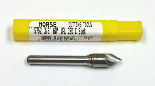 3/8&#034; 1-FLUTE 60° CARBIDE COUNTERSINK MORSE 56107