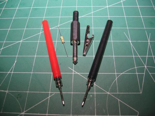 Vtvm probe parts kit/velleman tlm6 test probes - plug/resistor/clip - heathkit for sale