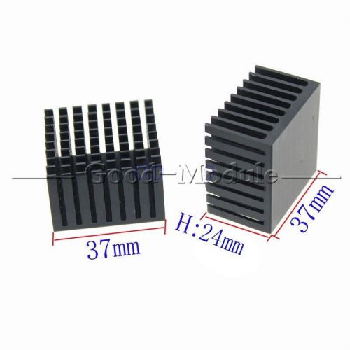 10PCS 37*37*24mm Aluminum Heatsink Chip for IC LED Power Transistor