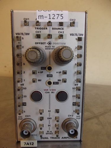 Tektronix 7A12 Dual Trace Amplifier-m1275