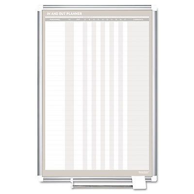 In-out magnetic dry erase board, 24x36, silver frame, sold as 1 each for sale