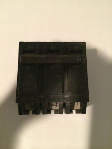 GENERAL ELECTRIC 100 AMP 3 POLE CIRCUIT BREAKER THQL 3 Pole 100 Amp