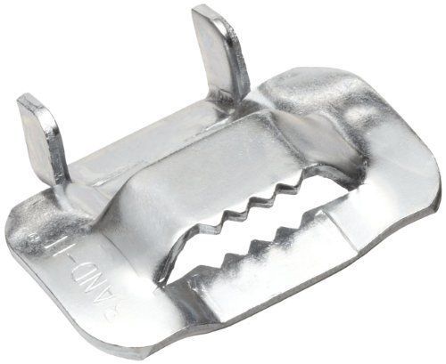 BAND-IT C35499 Galvanized Carbon Steel Ear-Lokt Buckle, 1/2&#034; Width, 100 per Box