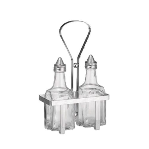 Admiral Craft SHR-2 Cruet Rack holds 2 standard 6 oz. square cruets