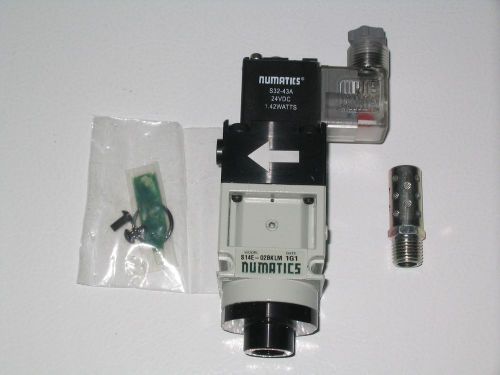 NUMATICS AIR PREPARATION VALVE S14E-02BKLM WITH 24VDC SOLENOID AND MUFFLER