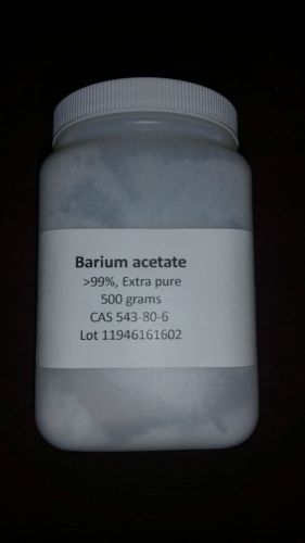 Barium acetate, 99%, Extra pure, 500 gm
