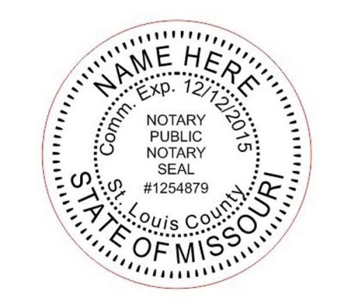 For missouri round notary self inking rubber stamp for sale