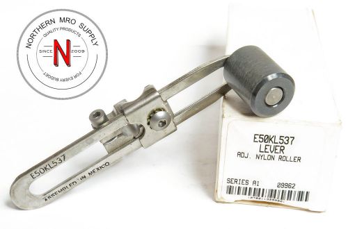 CUTLER HAMMER E50KL537 ADJUSTABLE STAINLESS LEVER &amp; NYLATRON ROLLER, 1&#034;-3.750&#034;