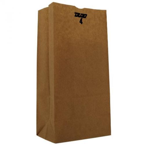 4 Lb Capacity, Duro Grocery Bag, Kraft Paper, 5&#034;X3-1/3&#034;X9-3/4&#034; 500 Ct, Id# R3