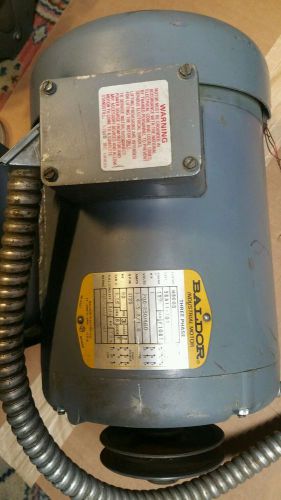 BALDOR M3603 1 HP ELECTRIC MOTOR 3 PHASE