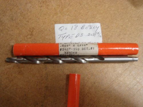 &#034;NEW&#034;  USA Besly, Type DS .203 x 5/16&#034; tanged HSS drill bit