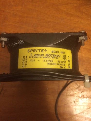 ROTRON SPRITE SU2C1 AXIAL CASE FAN 115VAC 50/60Hz W/ COVER