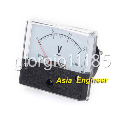 2pcs Rectangle Analog Volt Panel Meter Gauge AC 15V