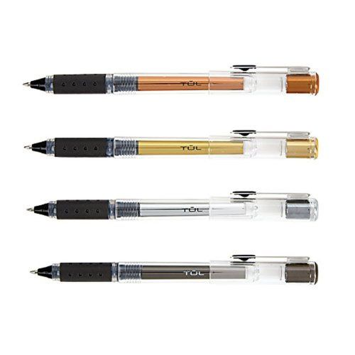 Limited Edition TUL Rollerball Pens 0.7mm Medium Point Black 4/pk (various ba...