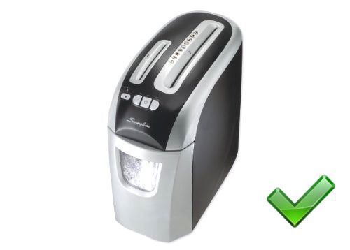 Swingline Paper Shredder, 12 Sheets, Super Cross-Cut, 1 User, Personal, EX12-05