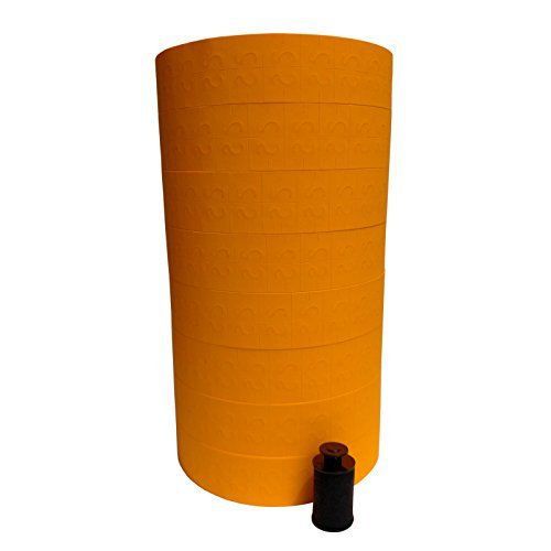 Monarch 1131 ORANGE Label Gun labels , 8 rolls, 20,000 labels