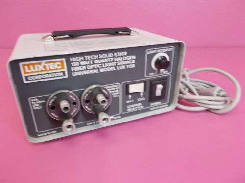 Luxtec Solid State 150 Watt Quartz Halogen Fiber Optic Model 1150 Light Source