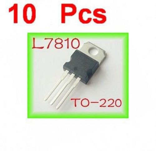 Sunkee 10Pcs L7810 LM7810 L7810CV Voltage Regulator 10V 1.5A ST