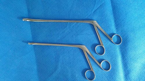 (Lot of 2) Miltex (30-1486) Wittner Uterine Biopsy Forceps, Curved Left