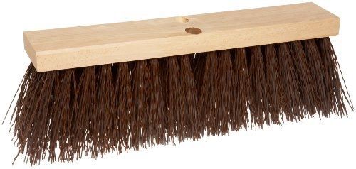 Weiler 42173 Polypropylene Street Broom with Wood Handle, 2-1/2&#034; Handle Width,