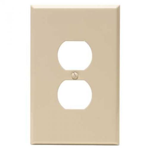 Jumbo Smooth Duplex Plate 1-Gang Ivory National Brand Alternative 609465