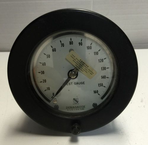 Antique 4 1/2&#034; ashcroft duragauge &#034;aisi 316 tube&#034; 160 psi gauge - steampunk for sale