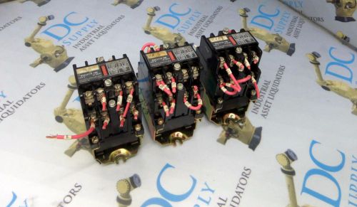 ALLEN BRADLEY 700-NA40 SERIES B 120V CONTACTOR LOT OF 3