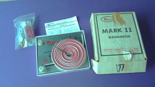 Dwyer Mark II Manometer - Model Number 25 - New In Box