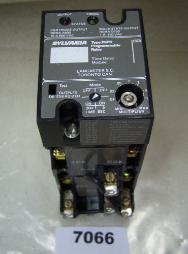 (7066) Sylvania Programmable Time Delay Relay P6PR-11N11-76 10A 600 VAC