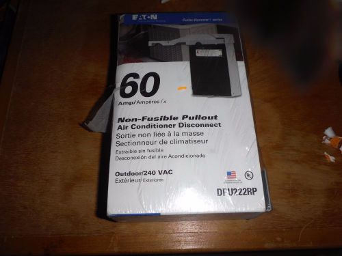 Eaton Cutler Hammer Non Fusible Pullout 60 AMP Air Condition Disconnect DPU222RP