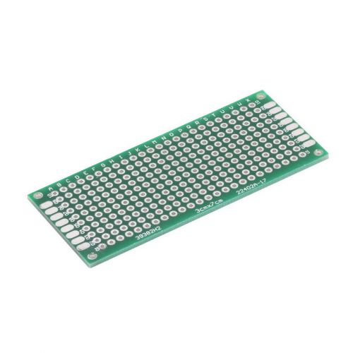 Double Side Prototype PCB Tinned Universal Breadboard 3x7cm 30mmx70mm New HC