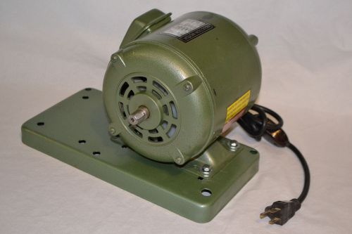 Electric motor 1/2 hp 110volt 1720 rpm with base &amp; in-line power switch for sale
