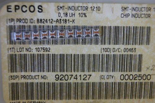 60pcs B82412A3181K coil smd 180nH 0,34A 0,42R size 1210 EPCOS