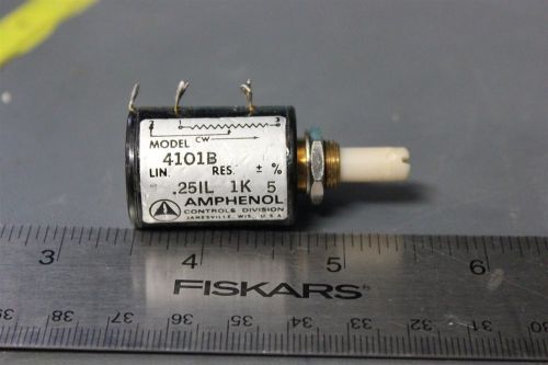 AMPHENOL PRECISION POTENTIOMETER 4101B 1k? +/- 5% LIN. +/-.25%