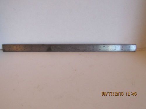 STARRETT NO. 4 HARDENED STEEL 18&#034; RULE