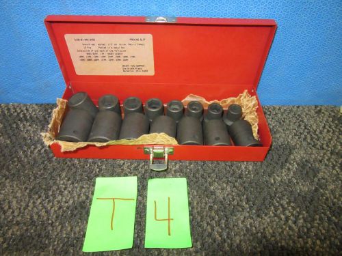 15 PC WRIGHT TOOL IMPACT SOCKET SET METRIC 10MM 24MM 1/2&#034; SQUARE DRIVE GARAGE