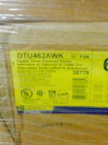 Square D DTU462AWK DOUBLE THROW DISCONNECT SAFTEY SWITCH 60AMP NEW IN BOX