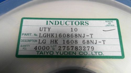 2075-PCS HIGH FREQUENCY 68NH 5% HK160868NJ-T 160868 HK160868NJT