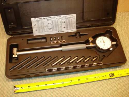 1.4&#034;- 2.5&#034;  MITUTOYO BORE GAGE SET  .0005&#034;   MACHINIST TOOL