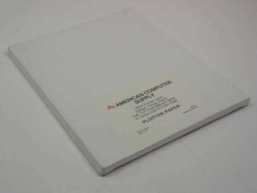 American Computer Supply 8.5&#034; x 11&#034; 80 lb 50 pack (Plotter Paper)