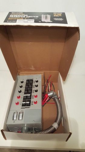 Reliance controls transfer switch 50a 10 circuit 12500w 51410c for sale