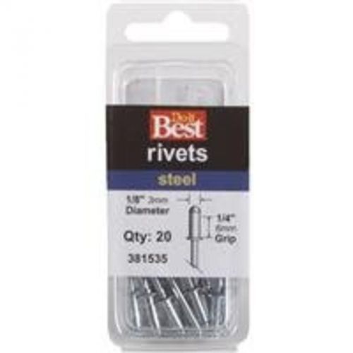 Pop Rivets, 1/8&#034; x 1/4&#034; Stl Rivet Do It Best Misc. Chisels 381535 009326316000