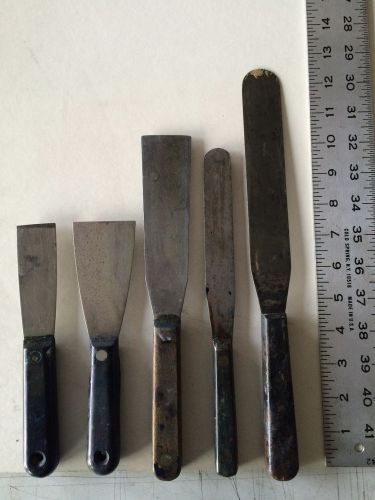 Letterpress Printmaking Vintage Ink Knife Spatula Set (Assorted Sizes)