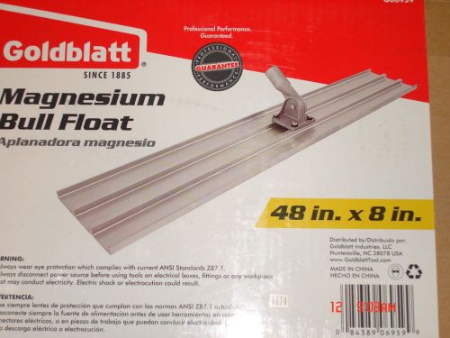 Goldblatt Tools 48&#034; x 8&#034; Lightweight Magnesium Bull Float Go6959