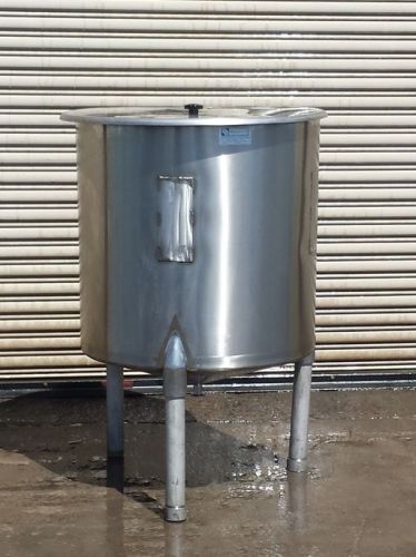80 Gallon SS Tank with Cone Bottom / Stainless Process Tanks
