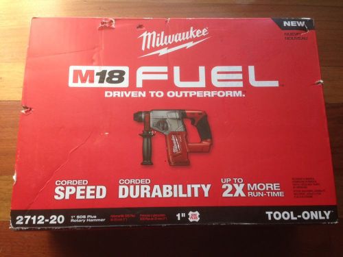 Milwaukee 2712-20 FUEL BRUSHLESS  18V Li-Ion 1&#034; Cordless SDS Plus Rotary Hammer