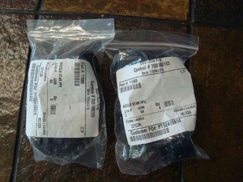 Coca Cola Part  Star Fast Flow Valve #11588 Nozzle Star FFV Bag of 7 Nozzles